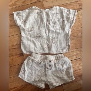 Quincy Mae Sun short and top set 12M-18M